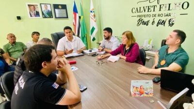 Prefeito Calvet Filho realiza reunião com a cúpula da segurança do município