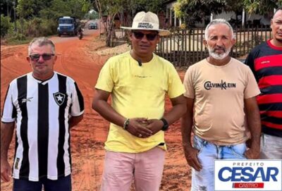 Prefeito César Castro, em parceria com o Governo do Estado, leva asfaltamento às ruas de Cachoeira Grande