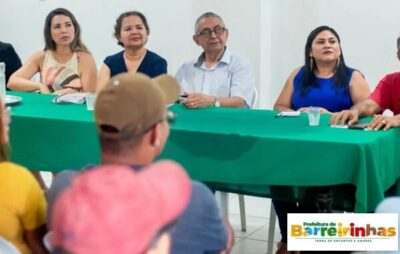 Prefeitura se reúne com trabalhadores do transporte escolar do município de Barreirinhas