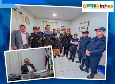 Prefeito Amílcar Rocha Reforça Segurança em Barreirinhas com Entrega de Coletes Balísticos para Guarda Municipal”