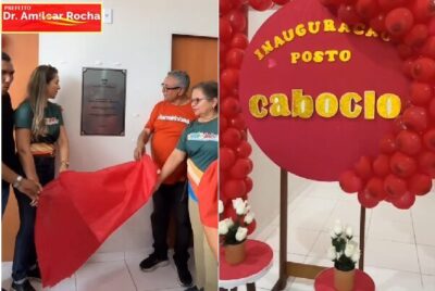 Prefeito Dr. Amilcar Rocha, inaugura Posto de Saúde do Caboclo II