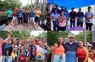 Prefeito Dr. Amilcar Rocha, realiza a Inauguração da Ponte do Povoado Buritizal