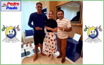 Prefeito Dr. Pedro faz visita aos deputados federais Josimar e Detinha com objetivo de parceria para melhorias no município