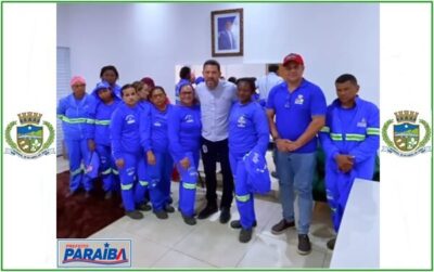 Prefeito Paraíba faz agradecimento especial ao time valente e guerreiro da limpeza urbana de Morros!
