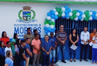 A cidade de Morros, ganha presente de aniversário com inauguração de varias obras realizada pelo prefeito Paraíba