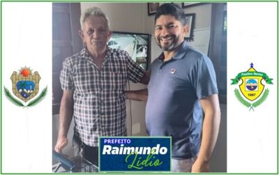 Prefeito de Paulino Neves, Raimundo Lídio, recebe a visita do prefeito Diringa