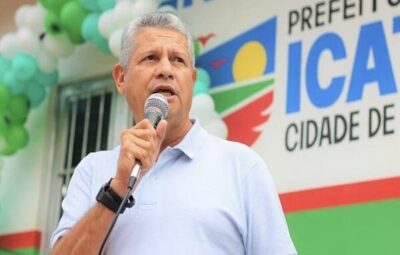 Prefeito Walace, sanciona a lei de complementação do piso dos profissionais da Enfermagem em Icatu