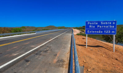 Nova ponte sobre o rio Parnaíba liga Tasso Fragoso, no Maranhão, a Santa Filomena, no Piauí