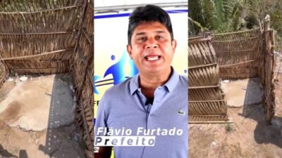 VÍDEO! Prefeito de Duque Bacelar reforma escola, mas “esquece” de construir banheiro obrigando alunos a usarem estrutura improvisada de palha