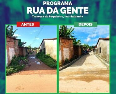 Prefeitura de Rosário conclui obra de pavimentação com bloquetes pelo “Programa Rua da Gente” na Travessa do Piquizeiro na Ivar Saldanha