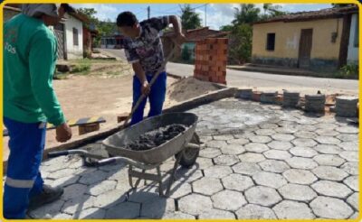 Prefeitura de Morros, finaliza a obra de revitalização da travessa São Francisco no bairro da lagoa