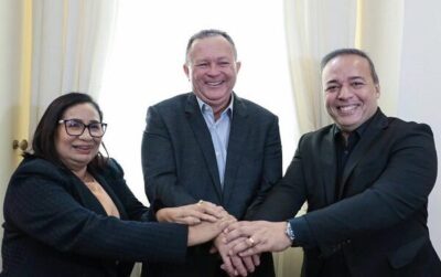 Carlos Brandão une Fred Campos e Paula Azevedo em Paço do Lumiar visando as eleições de 2024