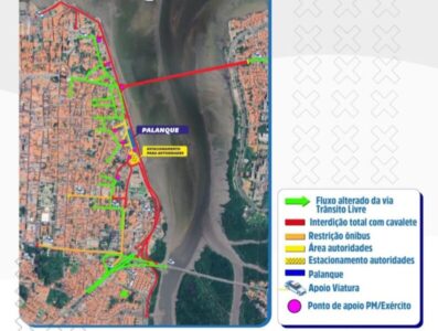 SMTT interdita Avenida Beira-Mar em São Luís para realização dos desfiles