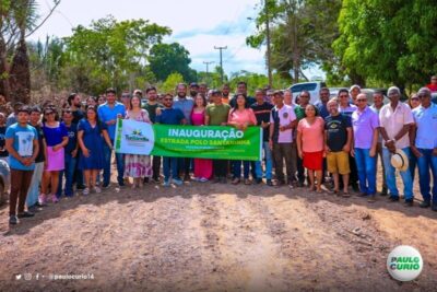 Estradas, Sistema de abastecimento e UBS, prefeito Paulo Curió entrega obras importantes no primeiro dia de programação do Aniversário de Turilândia