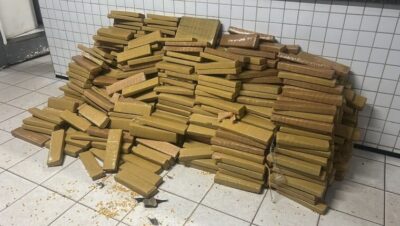 Polícia apreende uma tonelada de drogas em mata no Iguaíba, em Paço do Lumiar