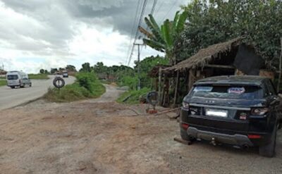 PRF encontra Land Rover, na cidade de Bacabeira, a mesma foi roubada em lava jato em São Luís