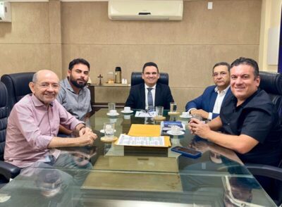 Dudu Diniz e comitiva de São José de Ribamar se reúnem com Secretário Estadual de Segurança Pública