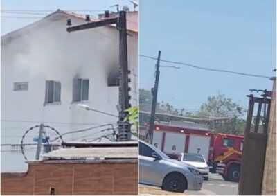 Incêndio atinge apartamento no Turu e mobiliza Corpo de Bombeiros