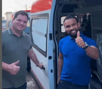 Prefeito Edilson inaugura base do SAMU e entrega três ambulâncias modernas a população de Palmeirândia nesta quinta (02)