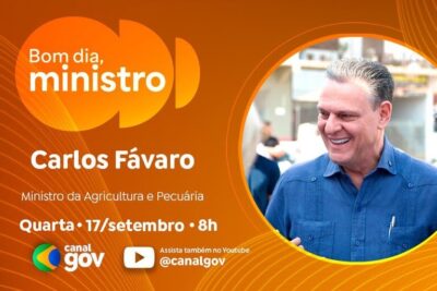 Carlos Fávaro detalha safra recorde, novos mercados e medidas emergenciais no “Bom Dia, Ministro” desta quarta