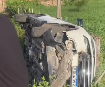 Veículo capota ao retornar de festa e deixa feridos em Milagres do Maranhão