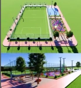 Prefeito Edilson da Alvorada a construção de um Centro Esportivo em Palmeirândia
