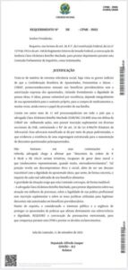 CPMI do INSS: Confira o pedido de convocação da advogada mineira que criou tumulto na escolha de Conselheiros do TCE-MA