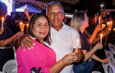 Ao lado do Ministro Flávio Dino e do Governador Carlos Brandão, prefeita Paula Azevedo assiste missa de Corpus Christi