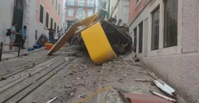Elevador da Glória descarrila, tomba e deixa 15 mortos em Lisboa