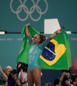 Rebeca Andrade projeta aposentadoria da ginástica: ‘no máximo, depois da Olimpíada de 2028’