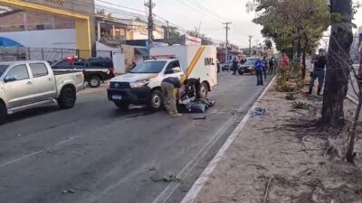 Mulher morre após cair de moto e ser baleada em assalto na Avenida Daniel de La Touche