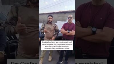 ASSISTA! Homens armados encaram secretário de segurança e policiais no interior do Maranhão