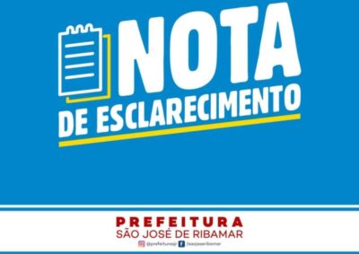 Nota de Esclarecimento Prefeitura de São José de Ribamar