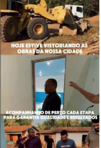 Prefeito Nivaldo Araújo percorre Alcântara e acompanha obras em execução