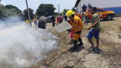 Comunidade de Olho d’Água de Diniz recebe treinamento de brigadistas pelo projeto Maranhão Sem Queimadas