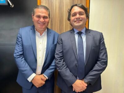 Júnior Lourenço recebe prefeitos maranhenses durante a Marcha dos Prefeitos