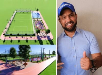 Prefeito Edilson da Alvorada anuncia construção de Centro Esportivo em Palmeirândia