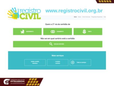 Segundas vias de certidões de nascimento, casamento e óbito podem ser solicitadas on-line