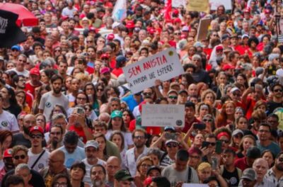 “CAMINHANDO E CANTANDO E SEGUINDO A CANÇÃO”! PROTESTO: Brasil vai às ruas contra PEC da Blindagem e anistia neste domingo, 21