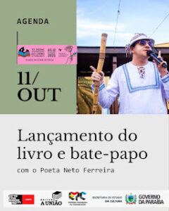 Neto Ferreira, poeta do Cariri, estará representando o Cariri Paraibano na Bienal Internacional do Livro em Olinda-PE