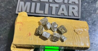 PM de Vargem Grande apreende maconha no Bairro São Miguel