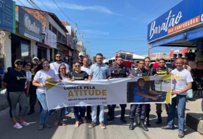 Feira do Maiobão recebe ação educativa para garantir segurança viária