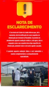 SES nega casos de intoxicação por metanol no Maranhão