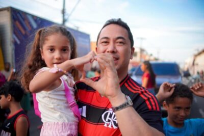 Em Pinheiro, André da Ralpnet realiza a primeira edição do Metrô da Criançada e entrega mais de 20 mil brinquedos