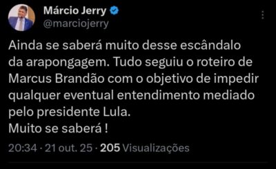 Jerry diz que gravações seguiram roteiro para evitar ‘entendimento mediado por Lula’