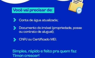 Mutirão em Timon leva desconto de até 25% na conta de água  para microempreendedores