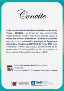 SEMDES realiza posse dos novos conselheiros do COMSEA para o triênio 2025/2028