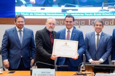 Alema homenageia Paulo Braid e Plinio Túzzolo com Medalha Manuel Beckman e Título de Cidadão Maranhense