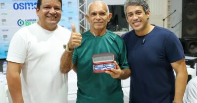 *Osmar Filho entrega óculos do programa “Cuidar dos Olhos” em São José de Ribamar*