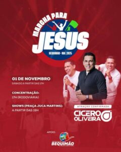 Prefeitura de Bequimão e igrejas evangélicas realizam a 1ª Marcha para Jesus no dia 1º de novembro